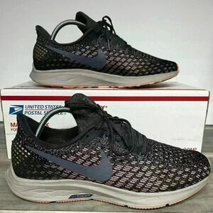 Nike Air Zoom Pegasus 35 Shoes Womens 10 running walking gym sneakers cute Navy